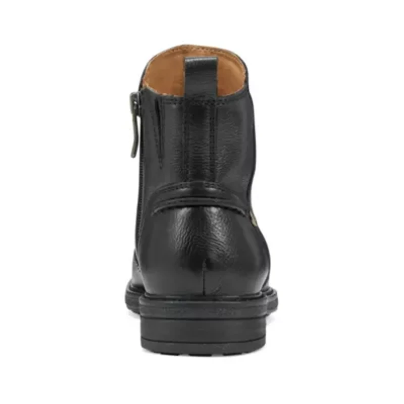 Juna Almond Toe Block Heel Casual Booties