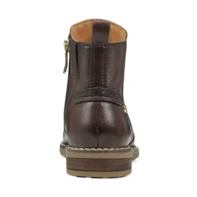 Juna Almond Toe Block Heel Casual Booties