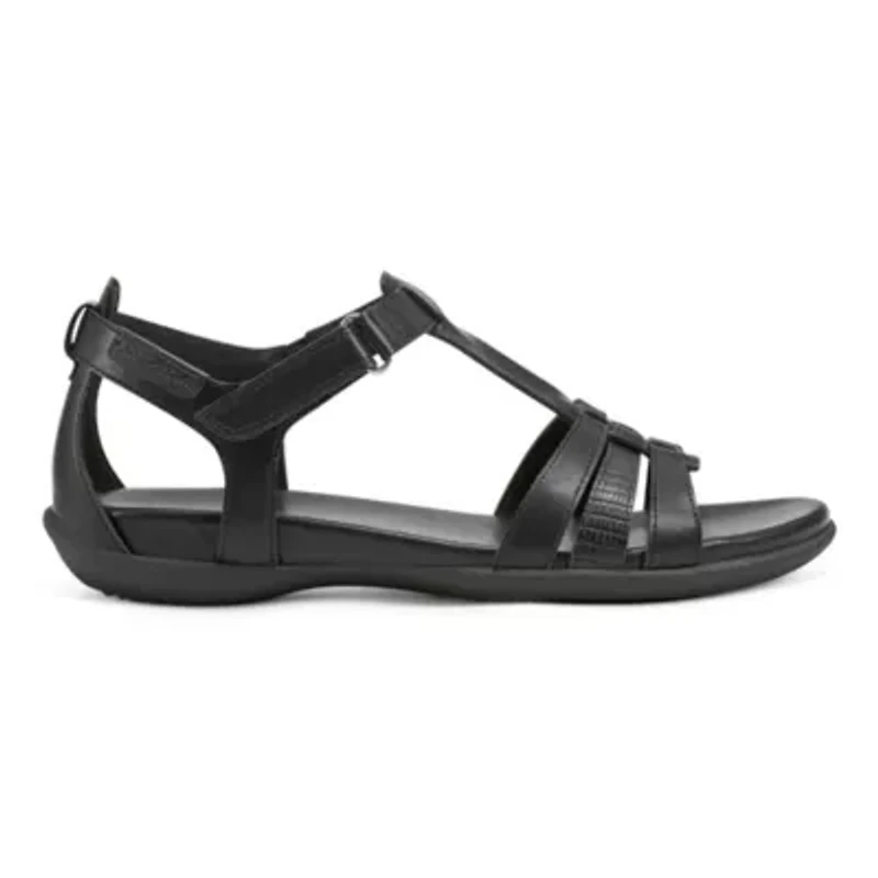 Leia Round Toe Strappy Flat Sandals
