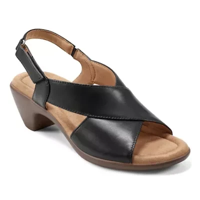Chantal Open Toe Strappy Block Heel Sandals
