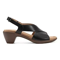 Chantal Open Toe Strappy Block Heel Sandals