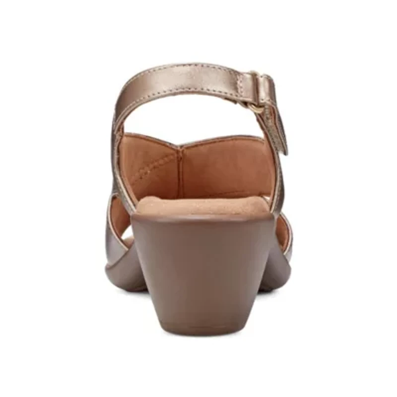 Chantal Open Toe Strappy Block Heel Sandals