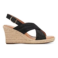 Ariane Open Toe Slingback Wedge Sandals