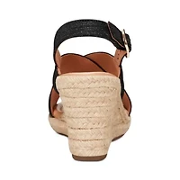 Ariane Open Toe Slingback Wedge Sandals