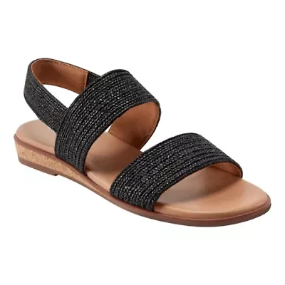 Lana Open Toe Slingback Flat Casual Sandals