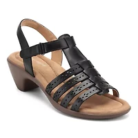 Cortney Open Toe Strappy Block Heel Sandals