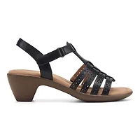 Cortney Open Toe Strappy Block Heel Sandals