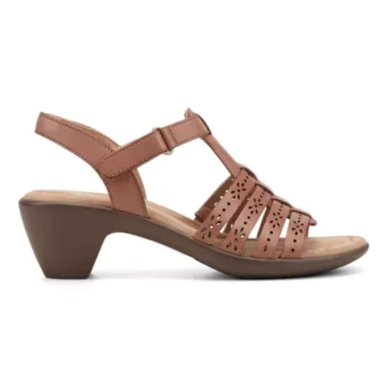 Cortney Open Toe Strappy Block Heel Sandals