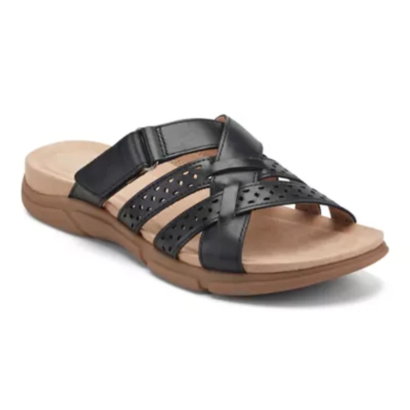 Melinna Strappy Slip-on Casual Flat Sandals