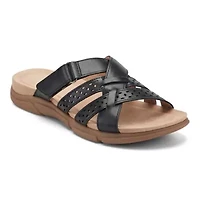 Melinna Strappy Slip-on Casual Flat Sandals