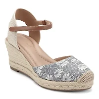 Makaylie Closed Toe Espadrille Wedge Sandals