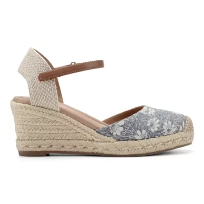 Makaylie Closed Toe Espadrille Wedge Sandals