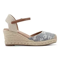 Makaylie Closed Toe Espadrille Wedge Sandals