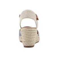 Makaylie Closed Toe Espadrille Wedge Sandals