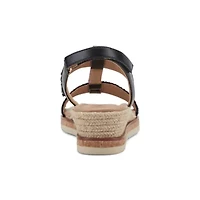 Selene Strappy Low Wedge Slingback Sandals