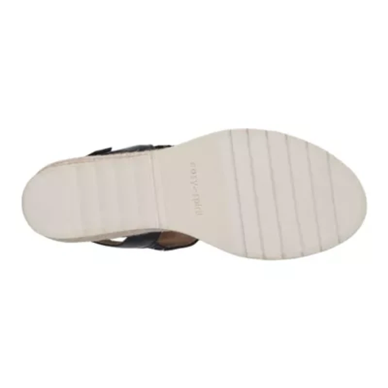 Selene Strappy Low Wedge Slingback Sandals