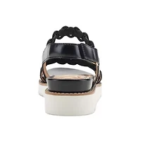 Warna Round Toe Casual Slingback Sandals