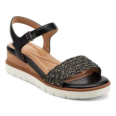 Edythe Round Toe Wedge Casual Sandals