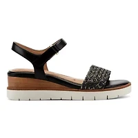 Edythe Round Toe Wedge Casual Sandals