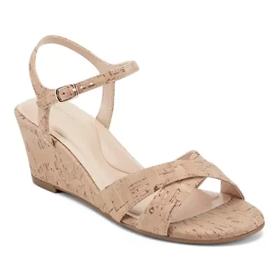 Noya Round Toe Dress Wedge Sandals