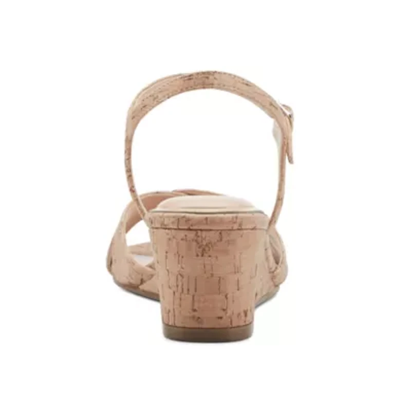 Noya Round Toe Dress Wedge Sandals