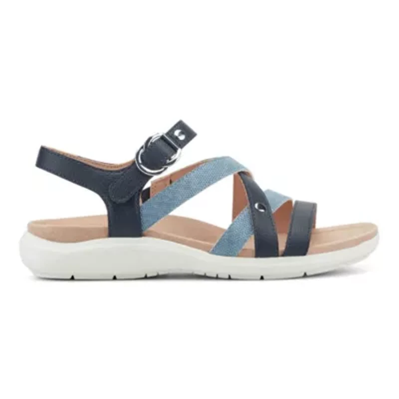 Wayan Round Toe Casual Strappy Flat Sandals