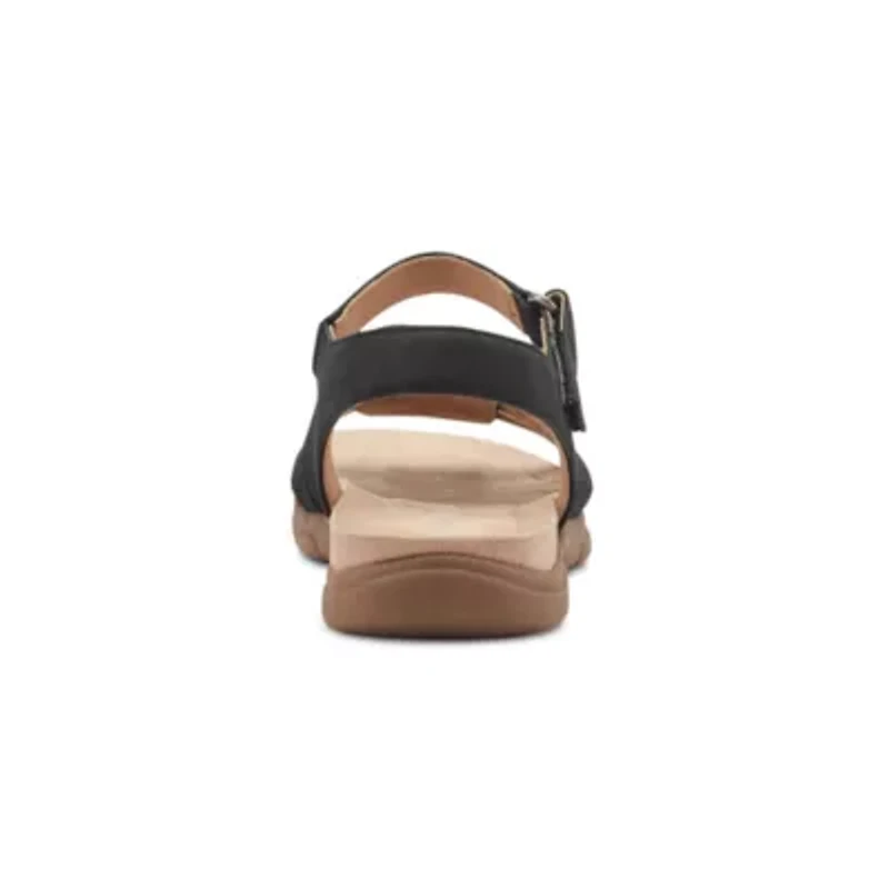 Mandie Round Toe Casual Strappy Flat Sandals