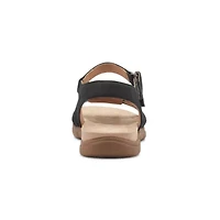 Mandie Round Toe Casual Strappy Flat Sandals