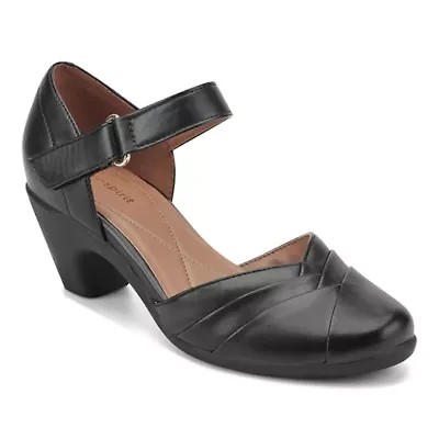 Carlota Block Heel Ankle Strap Dress Pumps