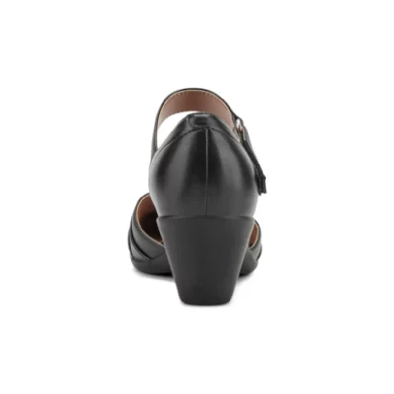 Carlota Block Heel Ankle Strap Dress Pumps