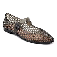 Zahara Square Toe Casual Mary Jane Jelly Flats