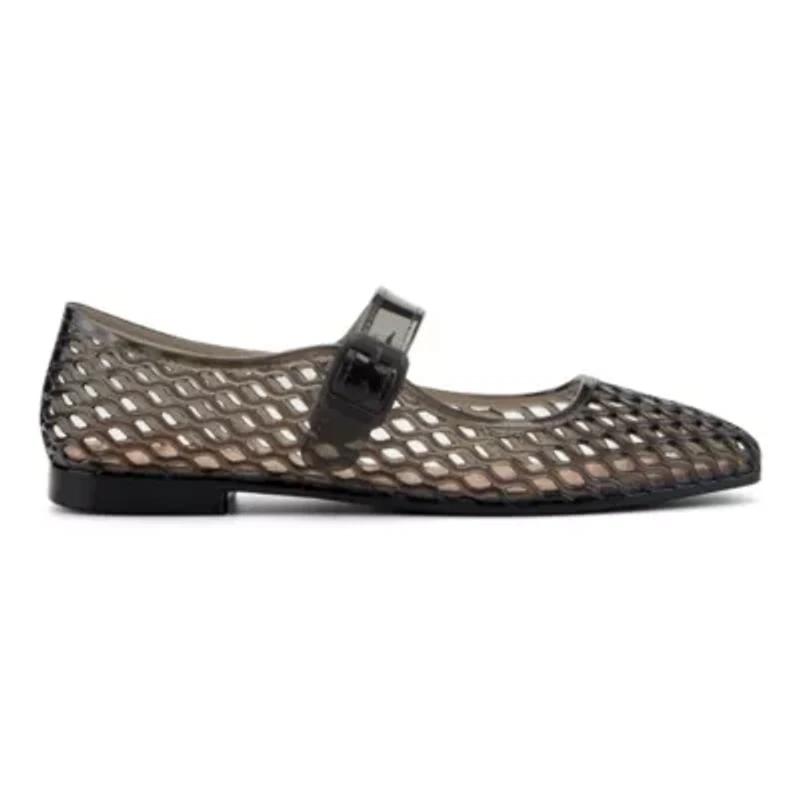 Zahara Square Toe Casual Mary Jane Jelly Flats