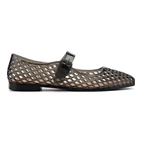 Zahara Square Toe Casual Mary Jane Jelly Flats