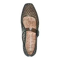 Zahara Square Toe Casual Mary Jane Jelly Flats