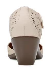 Caty Round Toe Dress Cone Heel Pumps