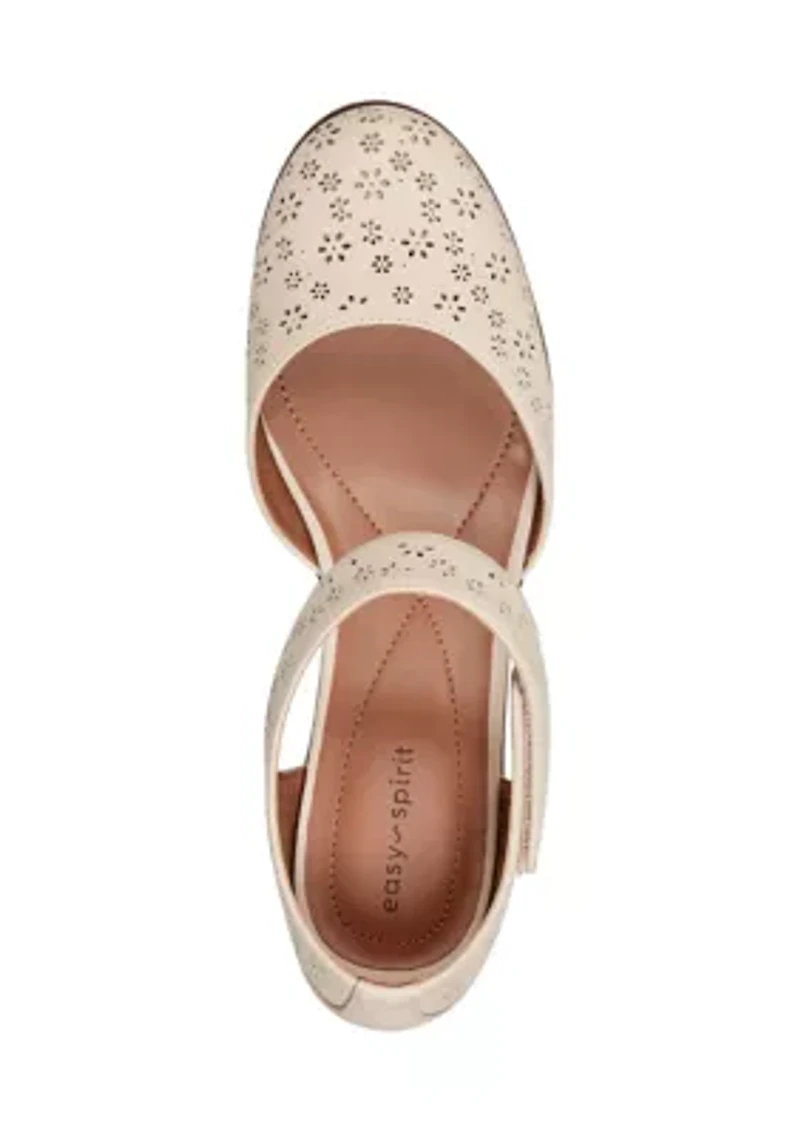 Caty Round Toe Dress Cone Heel Pumps