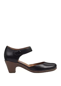 Clarice Mary Jane Block Heel Dress Pumps