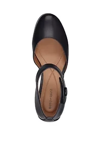 Clarice Mary Jane Block Heel Dress Pumps