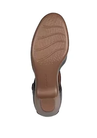 Clarice Mary Jane Block Heel Dress Pumps