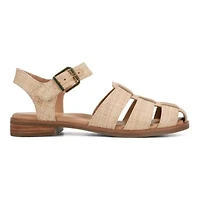 Gretty Round Toe Strappy Flat Sandals