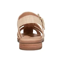 Gretty Round Toe Strappy Flat Sandals