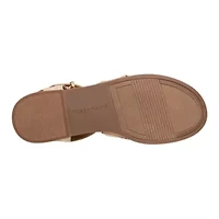 Gretty Round Toe Strappy Flat Sandals