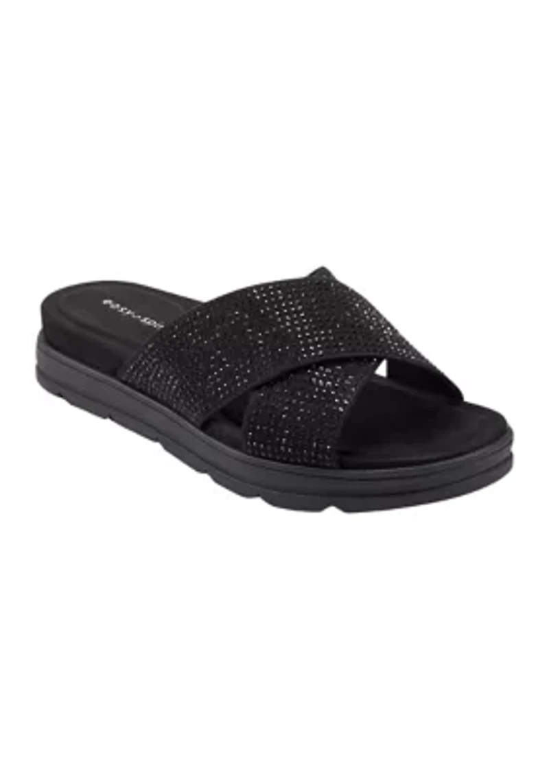Stacy Casual Slip On Round Toe Sandals