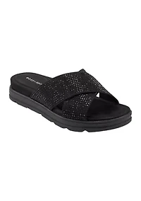 Stacy Casual Slip On Round Toe Sandals
