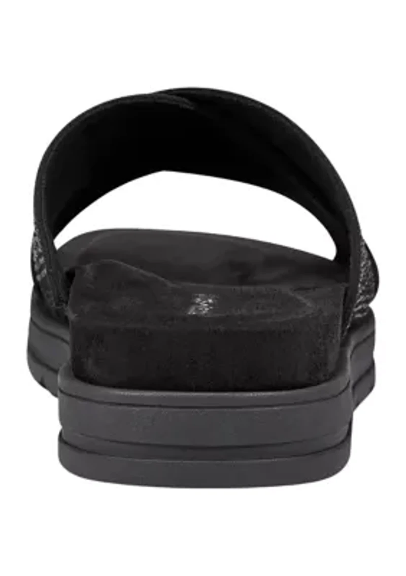 Stacy Casual Slip On Round Toe Sandals