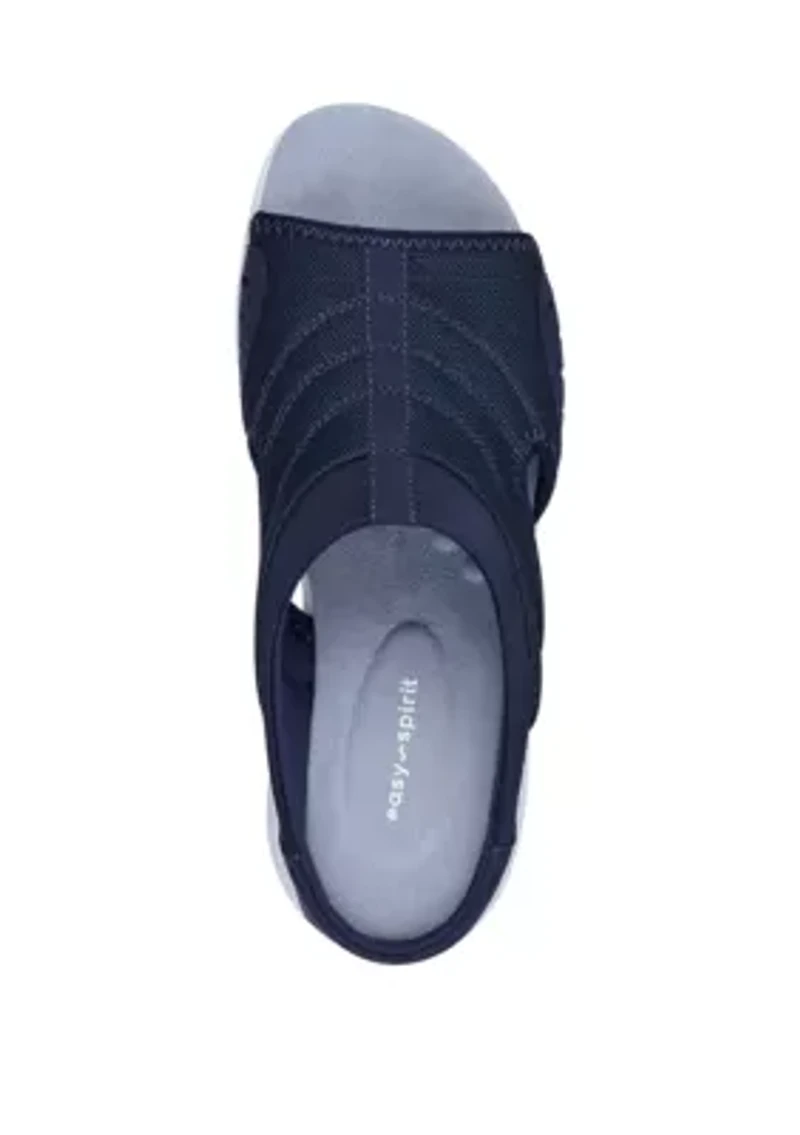 Traciee Round Toe Casual Flat Sandals