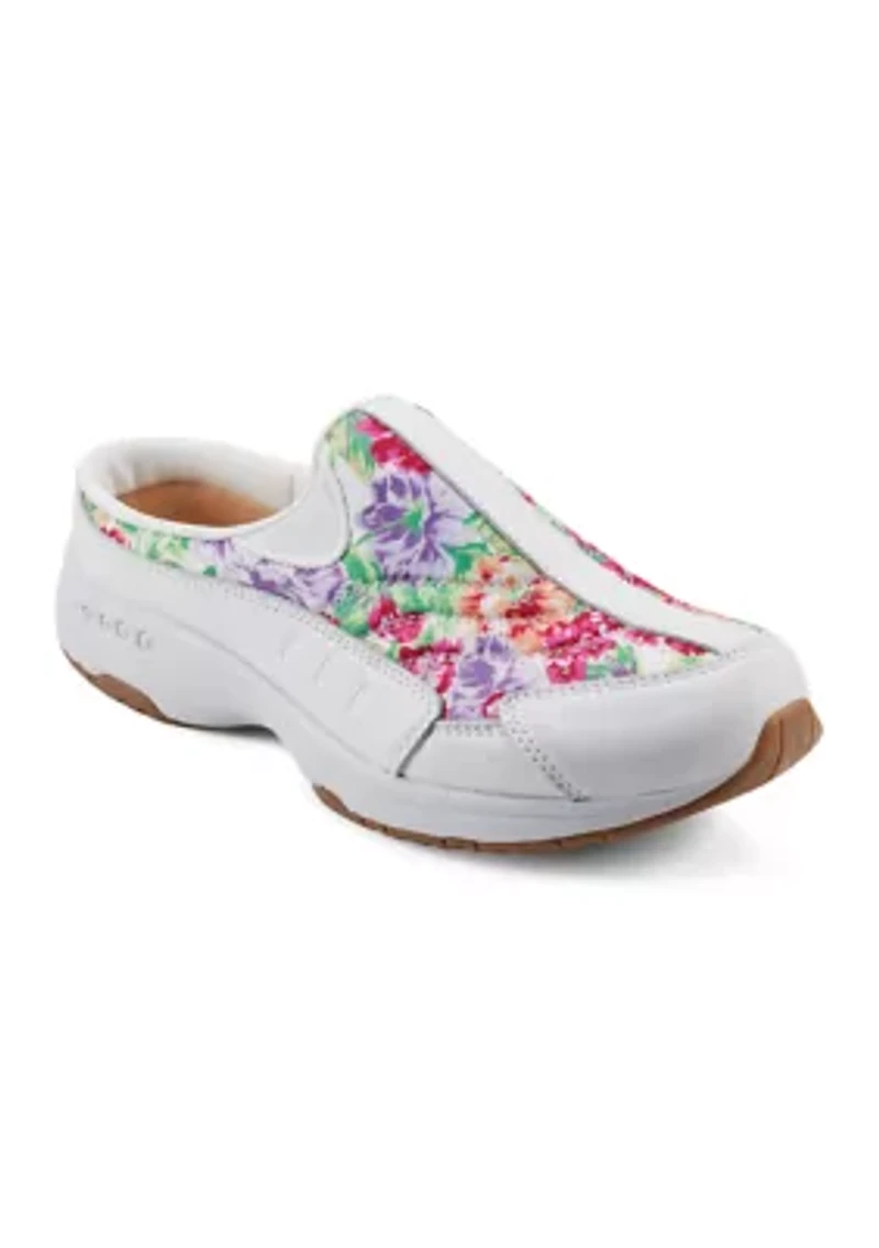 Travel Time Round Toe Casual Slip-on Mule Sneakers