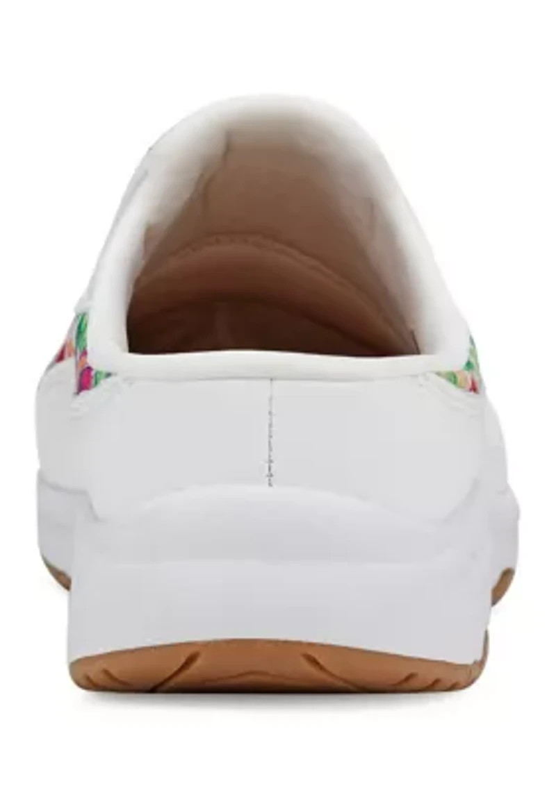 Travel Time Round Toe Casual Slip-on Mule Sneakers