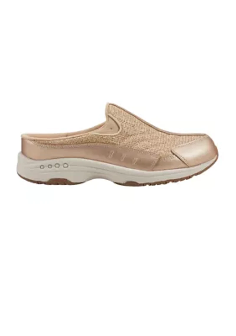 Traveltime Round Toe Casual Slip-on Mules