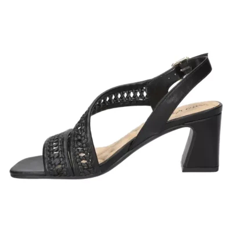 Rowan Square Toe Block Heel Sandals